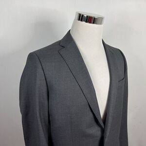 Indochino 40R Luxury Sport Coat Wool Cashmere Gray Two Button Double Vented